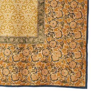 Kalamkari Meadow Block Print Standard Tablecloth