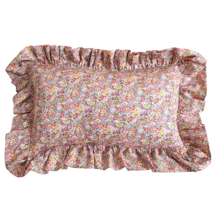 Liberty Fabric Ruffle Cushion