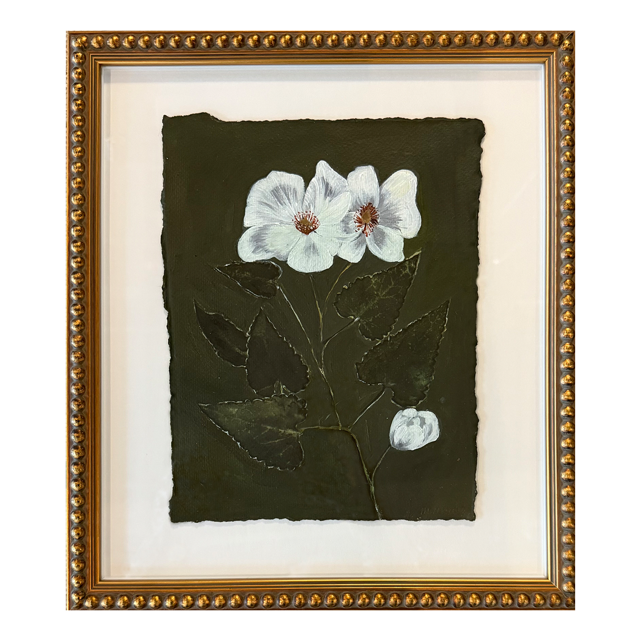 Framed Meghean Warner Original "Blooms in the Weeds"