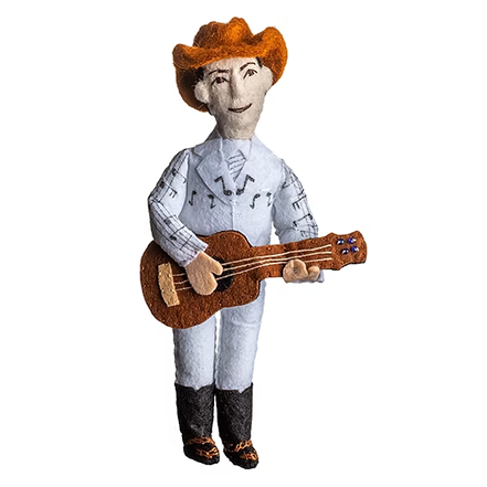 Silk Road Bazaar Felt Ornament: Hank Williams