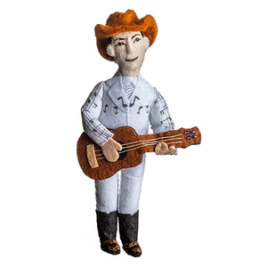 Silk Road Bazaar Felt Ornament: Hank Williams