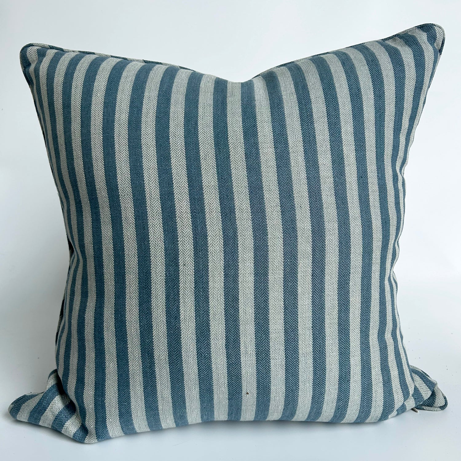 Blue Striped Custom Pillow