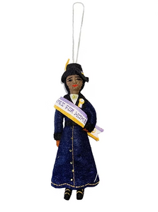 Silk Road Bazaar Felt Ornament: Suffragette