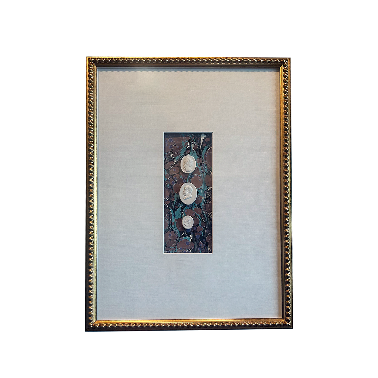 Framed Art Intaglios 100H - Green, Brown/3