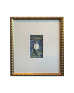 Framed Art Intaglio 100B - Blue, Green, Purple/1