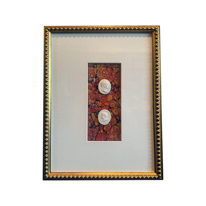 Framed Art Intaglios 100A - Red, Orange/2